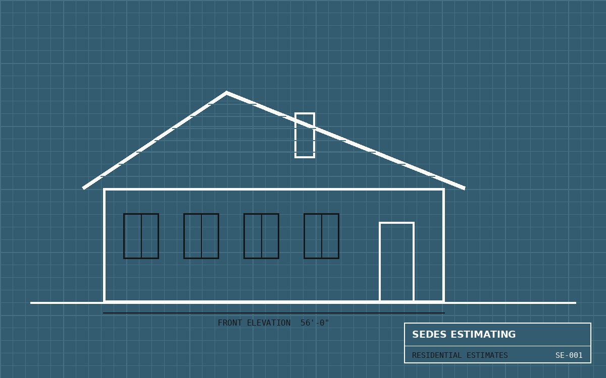 Residential elevation drawing